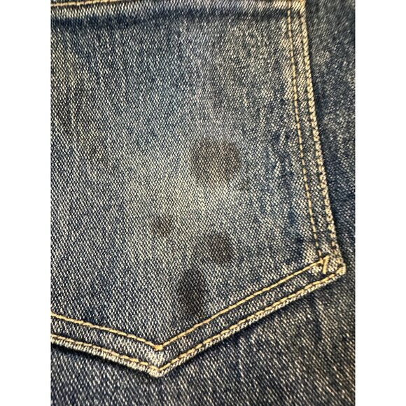 Vtg Baccini Denim Jeans 14 barrell gold Triangle Patchwork high waisted READ - Picture 10 of 14